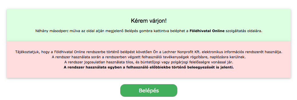 földhivatal online tulajdoni lap lekérése