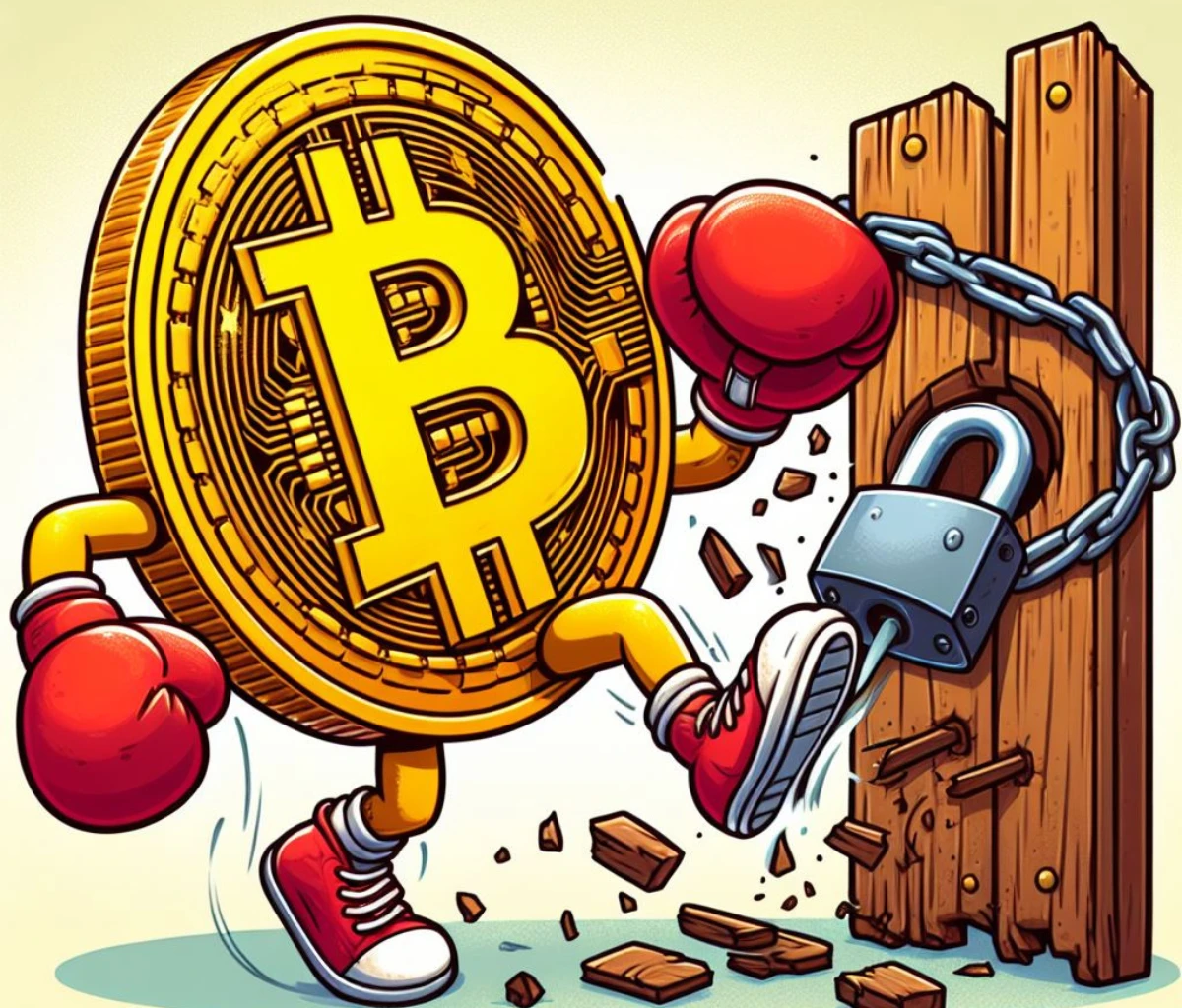 Berúgta az ajtót a Bitcoin