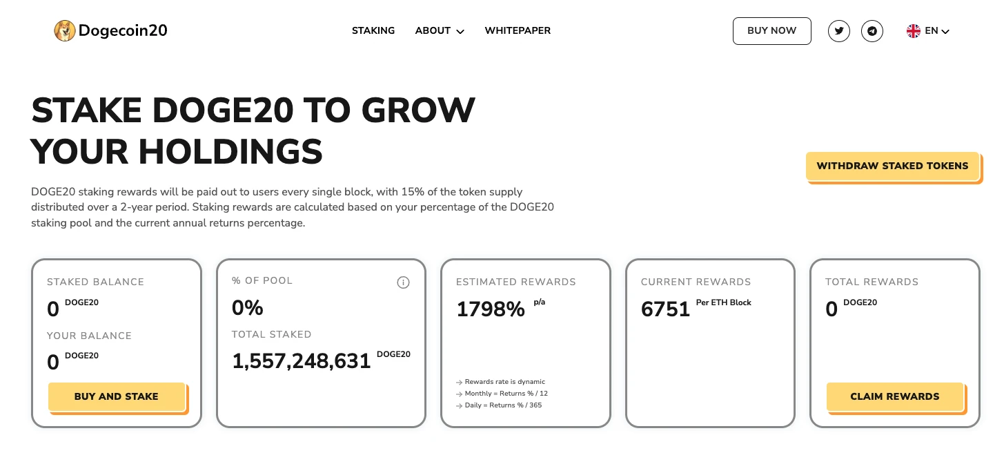 dogecoin stake