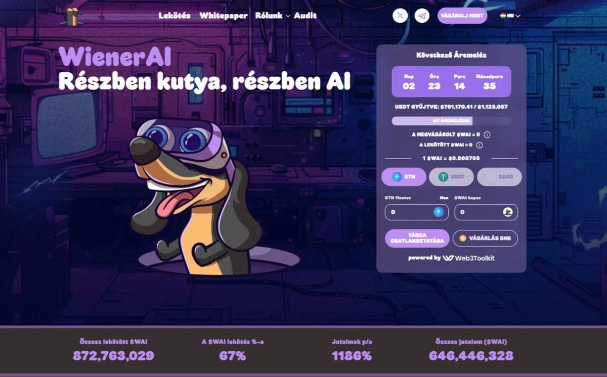 Az AI érmék megállíthatatlanok, a WienerAI a legnagyobb nyertesek között szerepel