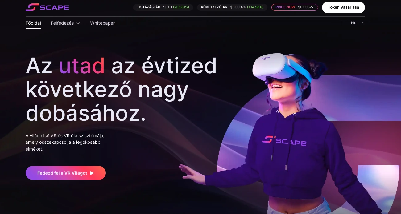 5scape token AR és VR ökoszisztéma