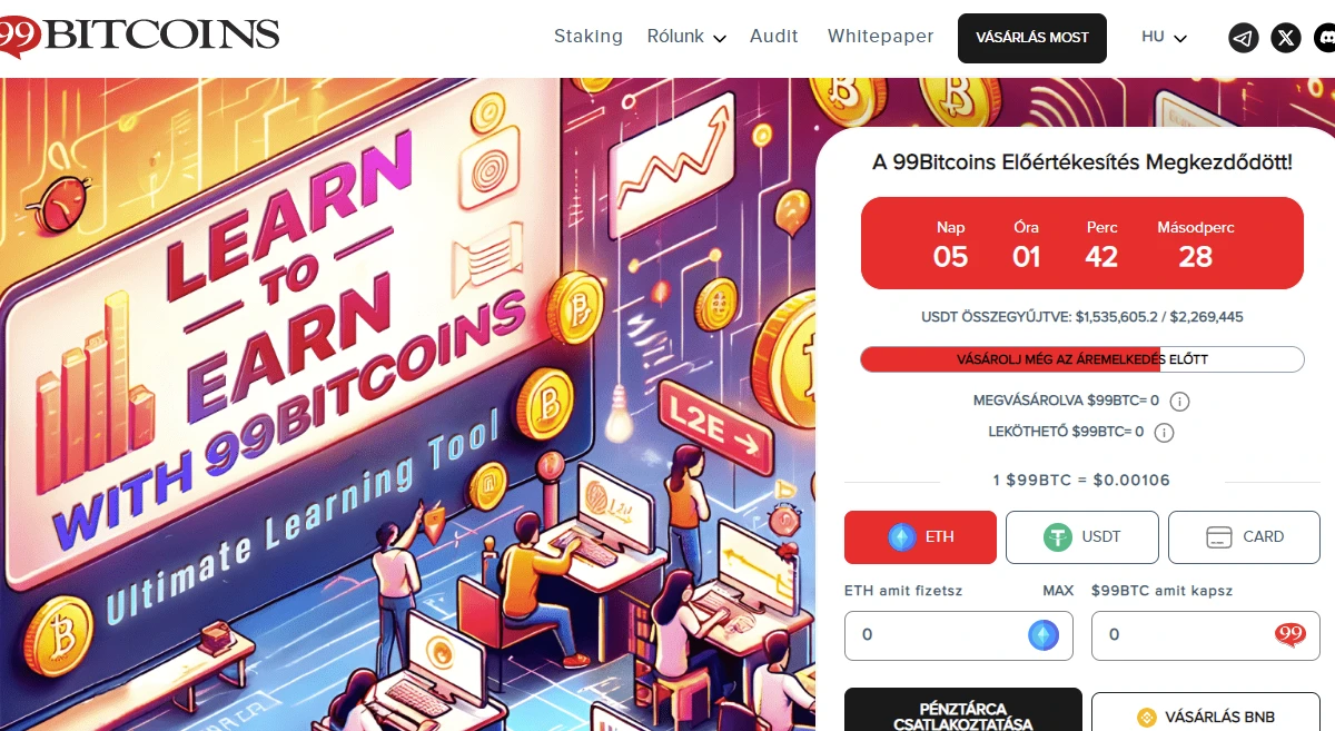 Tanulj a kriptókról, és keress nevetve 99Bitcoins érméket