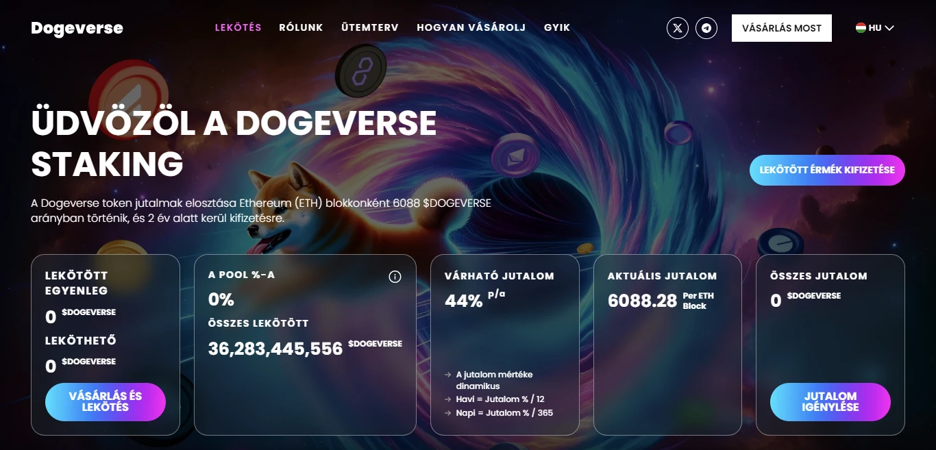 dogeverse kriptó token ico