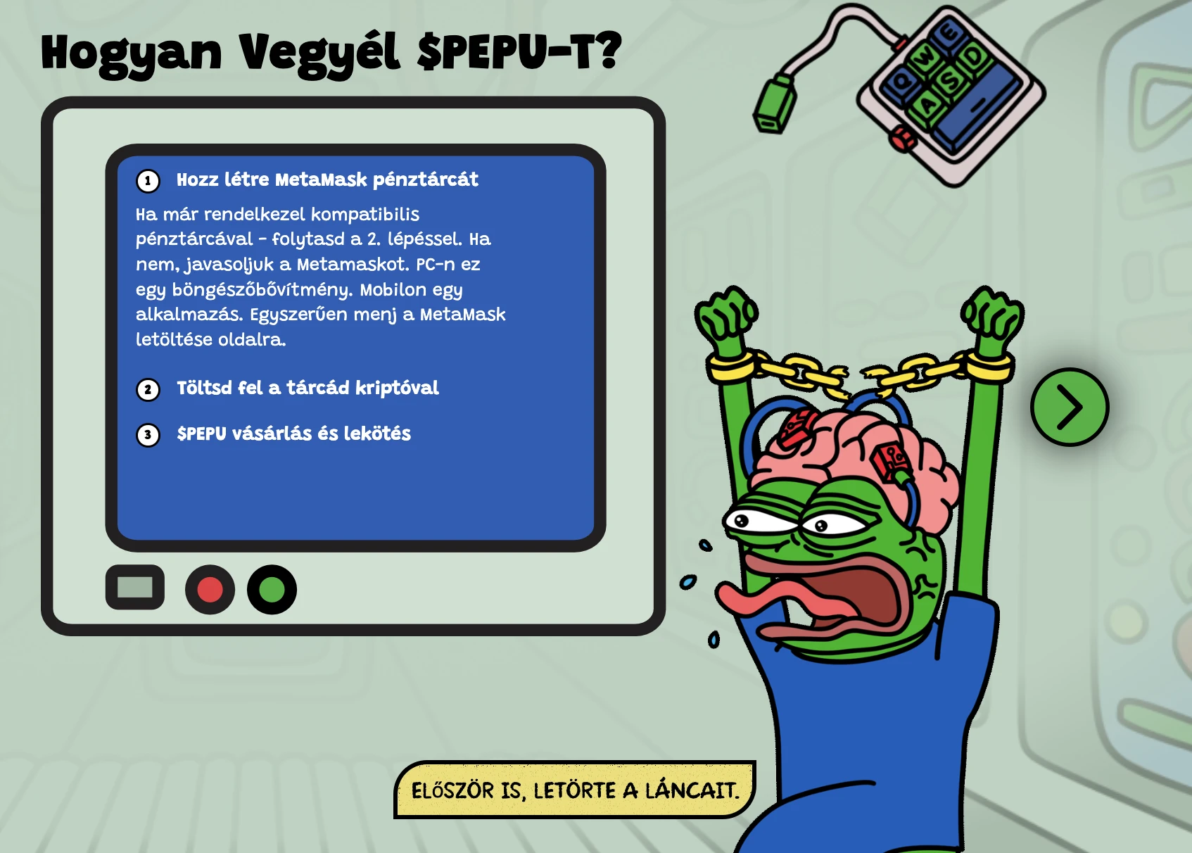 PEPU kriptó token ICO