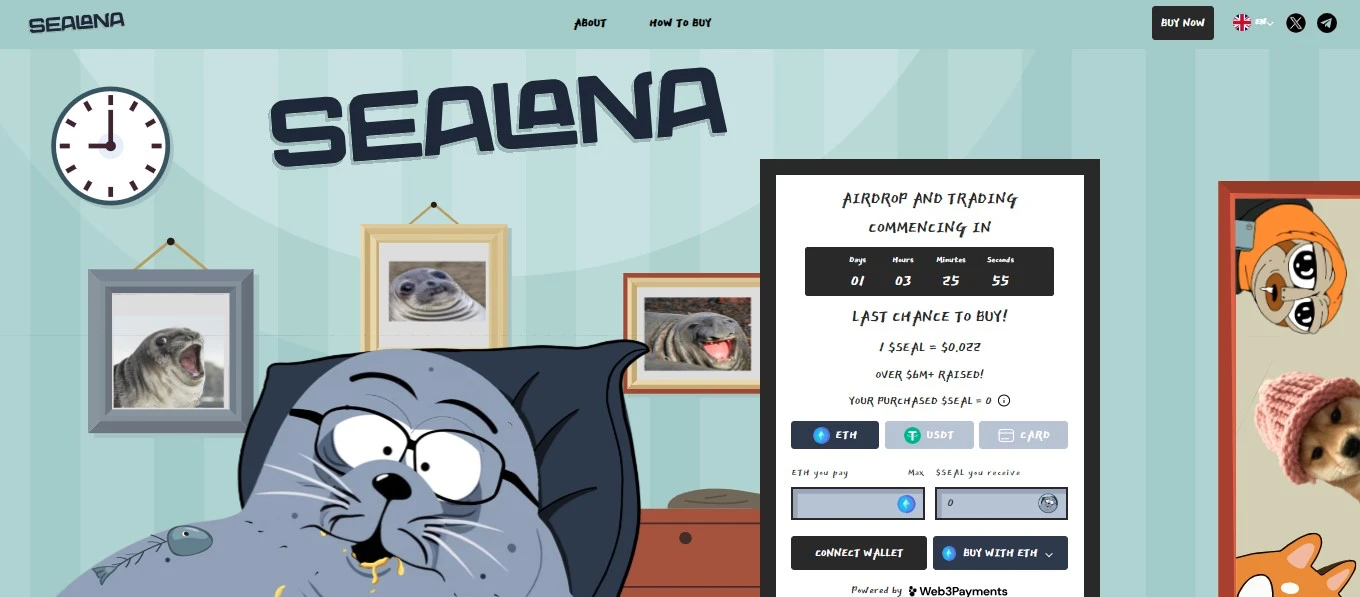 Ma van a Sealana airdrop, ez az utolsó lehetőséged a befektetésre a DEX indulás előtt!