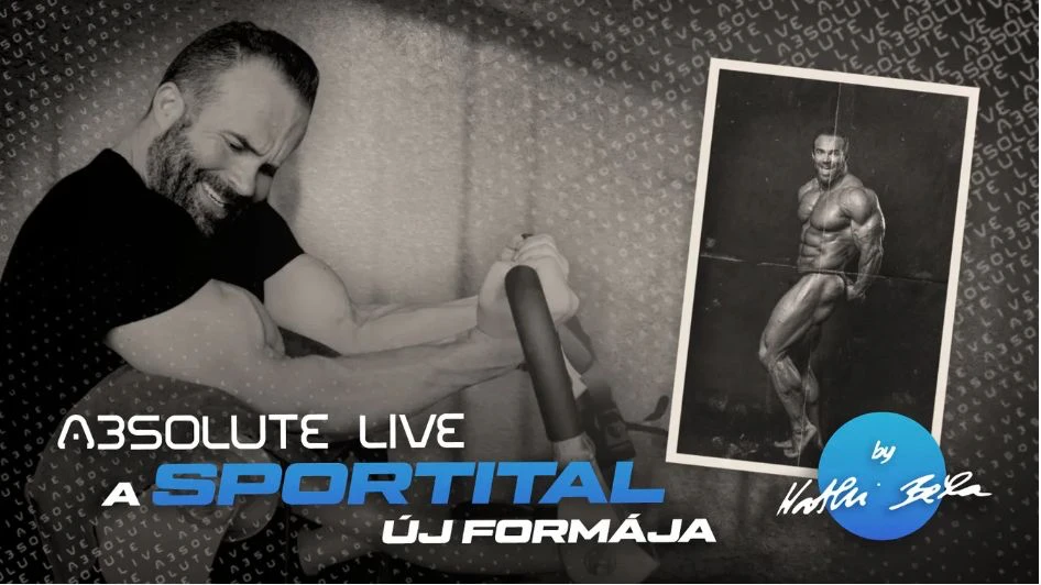 Kathi Béla az Absolute Live sportital hivatalos reklámarca