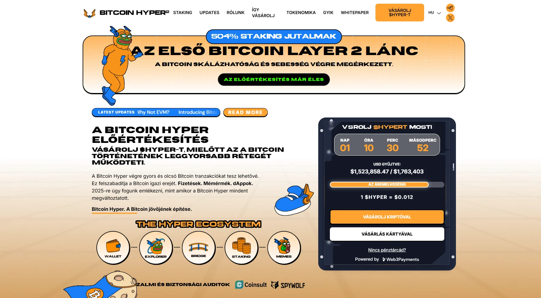 Bitcoin hyper kriptovaluta token vásárlása kezdőknek is