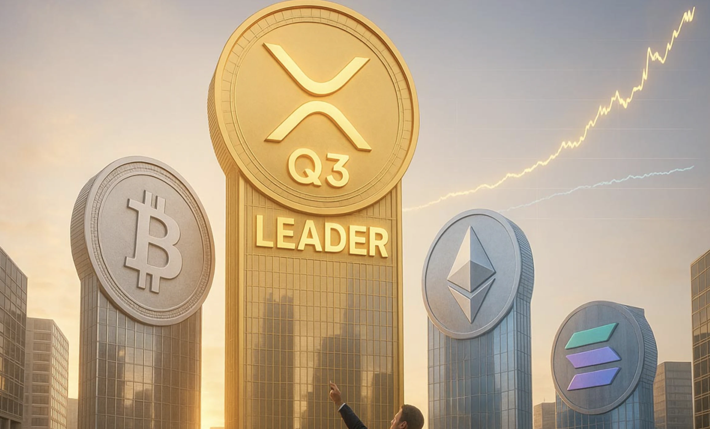 Az XRP túlteljesítette a Bitcoin, Ethereum és Solana együttes piaci kapitalizációját a harmadik negyedévben